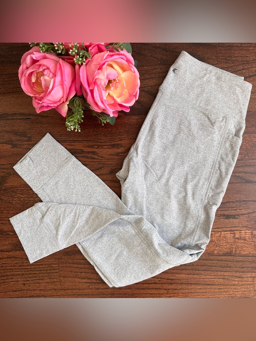 Kyodan jogger style fleece lined leggings, size L